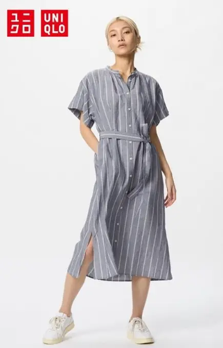 Платье из льняной смеси uniqlo