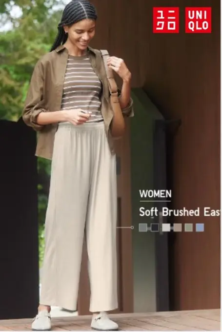 Брюки soft brushed uniqlo