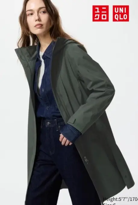 Пальто-дощовик blocktech uniqlo