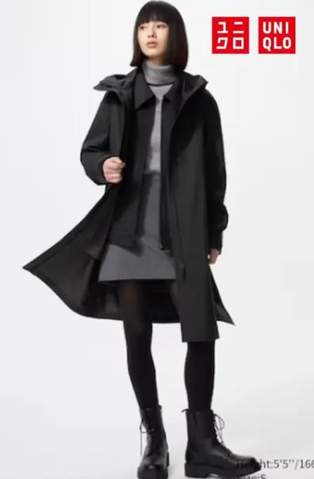 Пальто-дощовик blocktech uniqlo