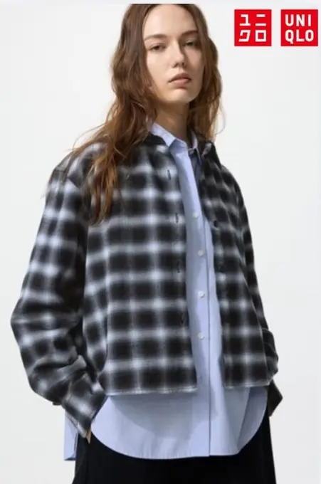 Фланелева сорочка uniqlo
