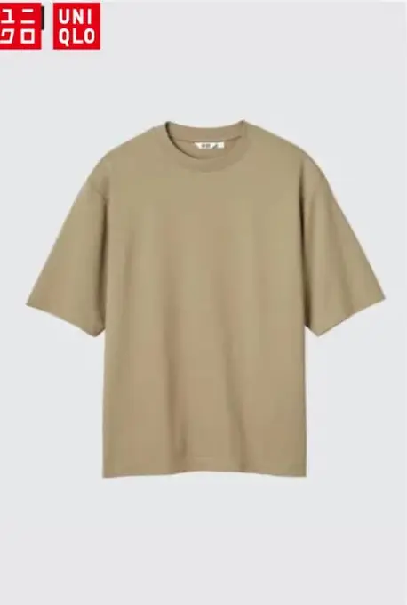 Бавовняна футболка оверсайз airism uniqlo